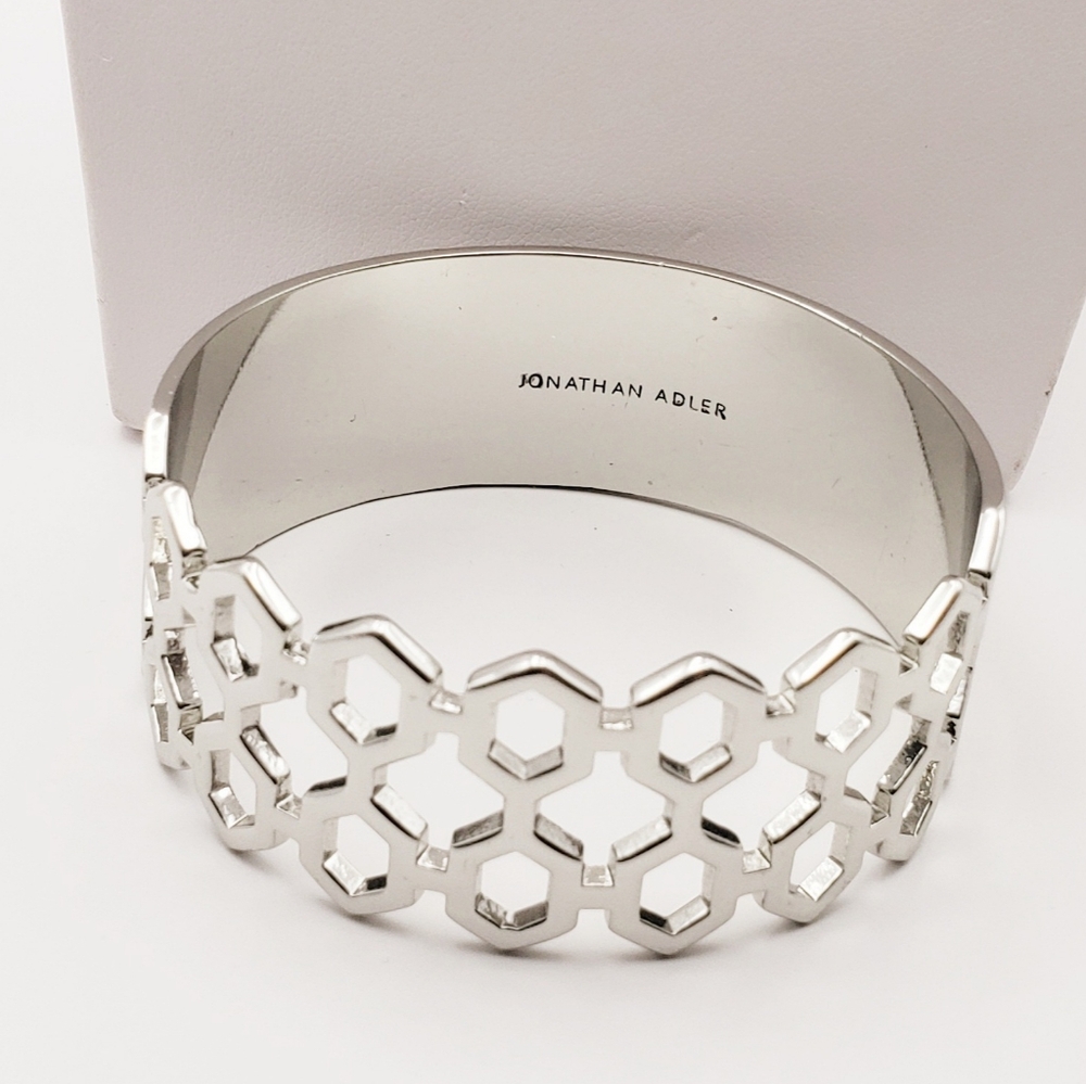 Absolutely Gorgeous Jonathan Adler Geometric Honeycomb Front Bangle